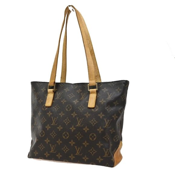 LOUIS VUITTON Cabas Piano Shoulder Bag Monogram Leather Brown - Picture 1 of 16